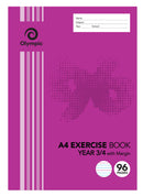 Exercise Book Olympic A4 Year 3/4 96pg (PK10)