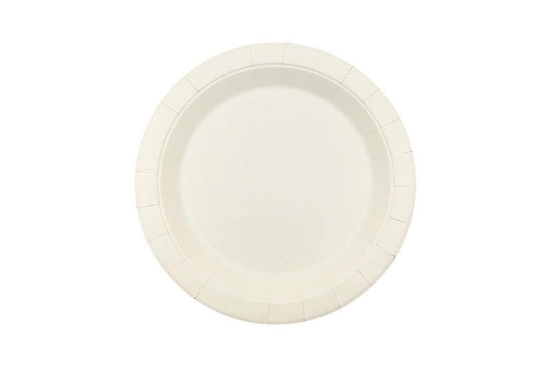 PLATE EARTH ECO HD PAPER ROUND WHITE 230MM PK50