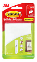 Sp- Hook Command 3m Large 17206-Es12 Picture Hanging Strips Value PK 12pk