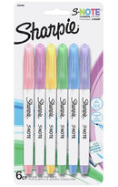 Sp- Marker Sharpie S-Note Chisel Tip Asst Pk6