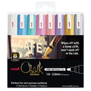Marker Chalk Uni 2.5mm Tip Pwe-5m Assorted 8
