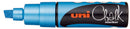Sp- Marker Chalk Uni Pwe8k Bold Chisel Tip Metallic Blue