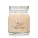 Candle Yankee Signature Medium Jar Soft Wool & Amber
