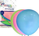 Balloons Alpen 90cm Giant Inflated Assorted Pk3