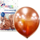Balloons Alpen 30cm Chrome Rose Gold Pk10