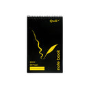NOTEBOOK QUILL 200X127 RULED T/O BLACK 200PG