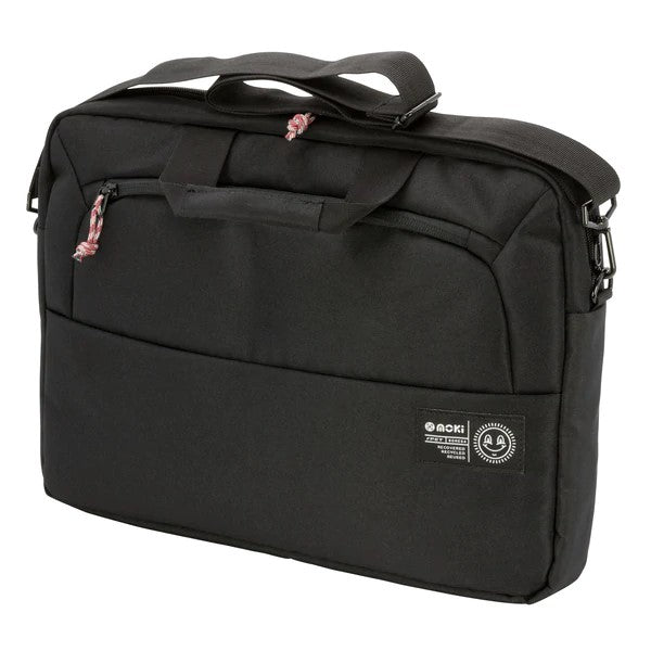 LAPTOP SATCHEL MOKI RPET SERIES 15.6 INCH BLACK