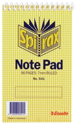NOTEBOOK SPIRAX 541 147X87MM TOP OPENING 96PG PK20