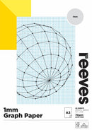 Graph Paper Pad Reeves A3 1mm 70gsm Fsc Mix Credit 40 Sheets