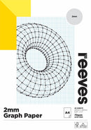 Graph Paper Pad Reeves A4 2mm 70gsm Fsc Mix Credit 40 Sheets