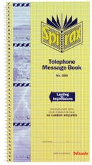 Sp- Telephone Message Book Spirax 558 (PK10)