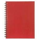 NOTEBOOK SPIRAX 512 A4 H/C TWIN WIRE RED 200PG