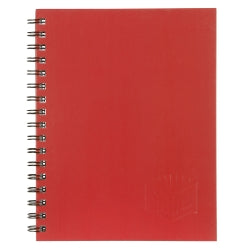 NOTEBOOK SPIRAX 512 A4 H/C TWIN WIRE RED 200PG