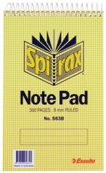 NOTEBOOK SPIRAX 563B S/HAND T/O 300PG PK10