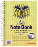 NOTEBOOK SPIRAX 572 A5 3 SUBJECT S/O PK5