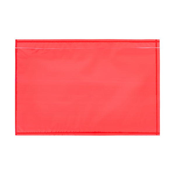 SELF ADHESIVE LOPES STYLUS 235MM X 175MM PLAIN RED 500/PACK