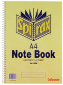 NOTEBOOK SPIRAX 595A A4 SIDE OPENING 240PG PK5