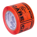 Sp- Labeltape Stylus 75mm X 50m Sp500 Handle With Care Black/Orange Pk2