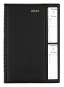 DIARY 2026 COLLINS BELMONT A5 287W.V99 PVC 2DTP WINDOW FACE BLACK