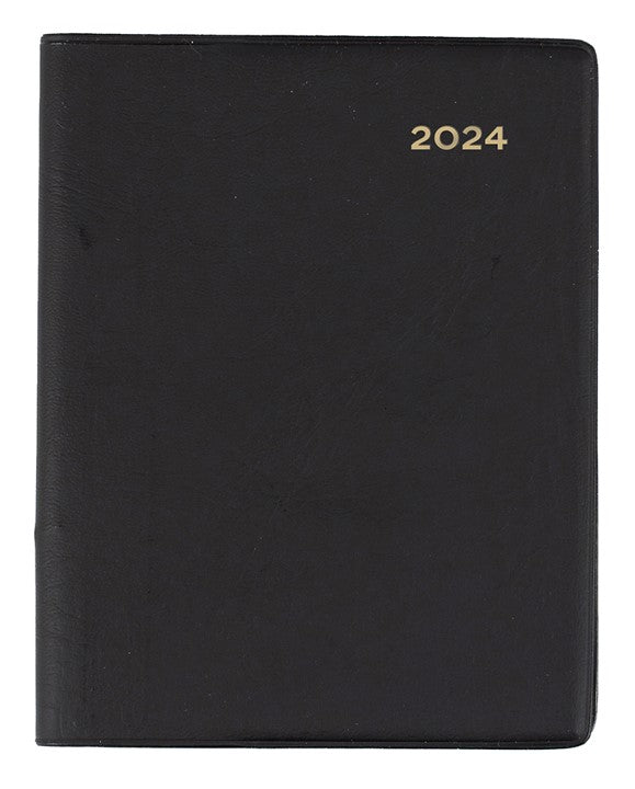 DIARY 2026 COLLINS BELMONT A7 337P.V99 PVC PKT W PENCIL WTV BLACK