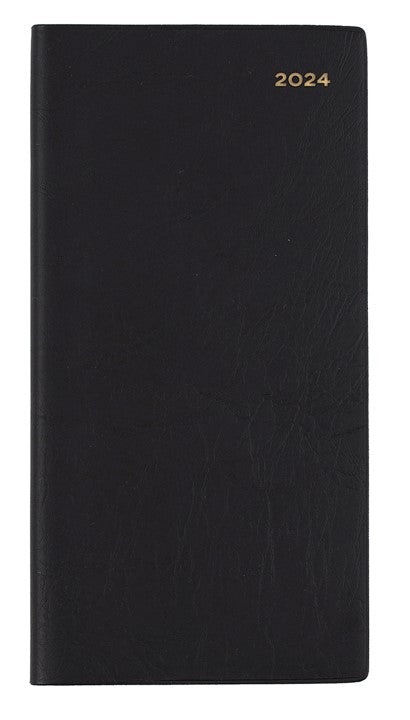 DIARY 2026 COLLINS BELMONT B6/7 377P.V99 PVC SLIM WTV PORT BLACK