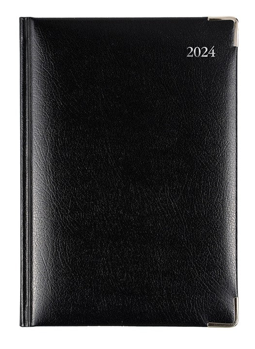 DIARY 2026 DEBDEN MANAGEMENT A5 189.B99 BONDED LEATHER 1DTP BLACK