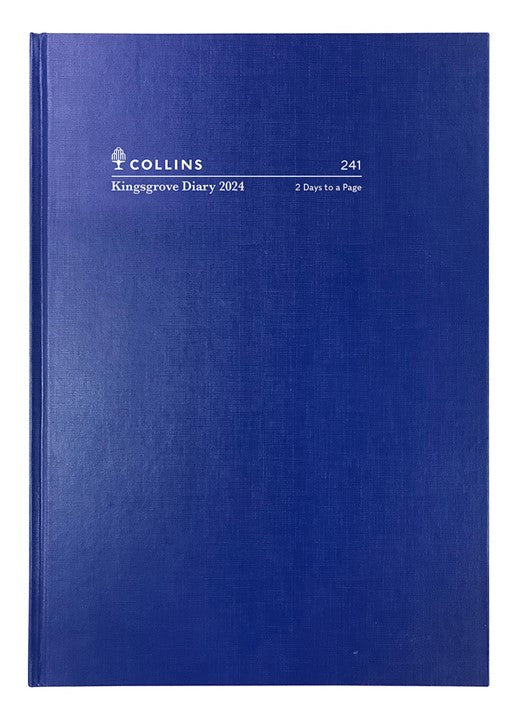 DIARY 2026 COLLINS KINGSGROVE A4 241.P59 2DTP BLUE