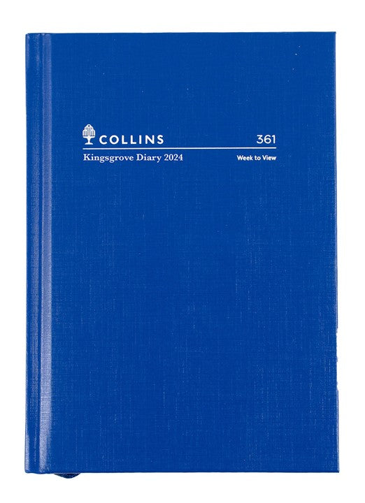 DIARY 2026 COLLINS KINGSGROVE A6 361.P59 WTV BLUE