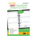 Refill 2027 Debden Dayplanner 140x216mm Dk1700 Desk 7 Ring Wtv