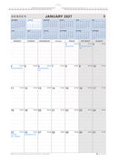Calendar 2027 Collins 305x432mm Ce0013 Wiro Mtv