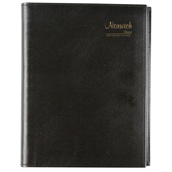 DIARY 2026 CUMBERLAND NORWICH 51S A5 PVC SPIRAL 1DTP BLACK
