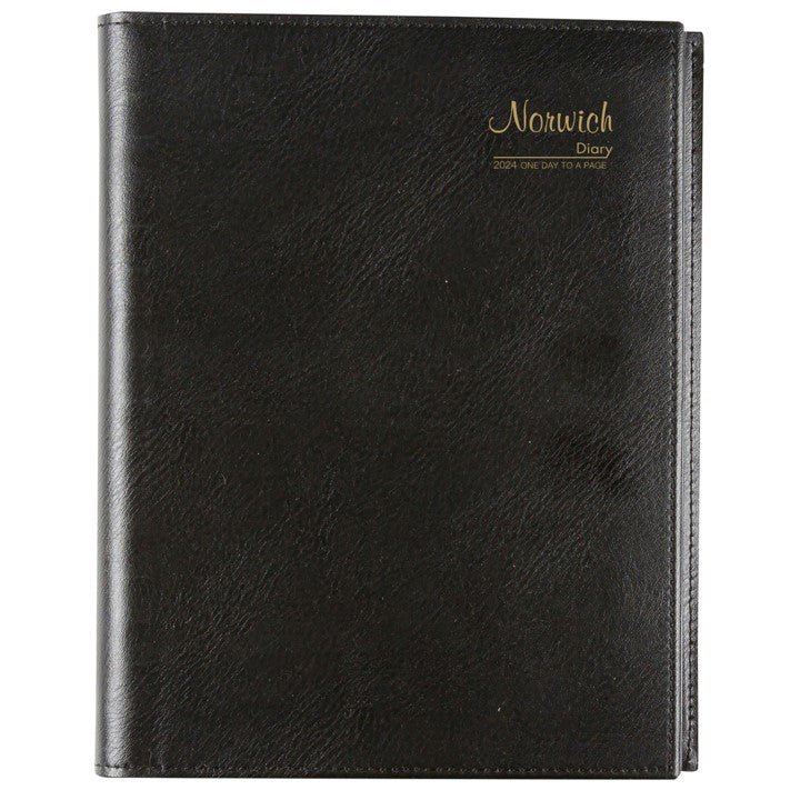 DIARY 2026 CUMBERLAND NORWICH 51S A5 PVC SPIRAL 1DTP BLACK