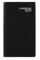 Diary 2027 Cumberland Norwich 63pbk A6 PVC Spiral Slim Wtv Black