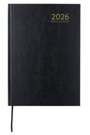 Diary 2026 Cumberland 47ecbk A4 Casebound Wtv Black