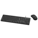 MOKI KEYBOARD & MOUSE COMBO - WIRED USB MOKI BLACK