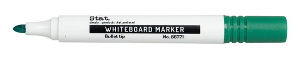 MARKER WHITEBOARD STAT 2.0MM BULLET NIB GREEN