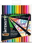 Sp- Marker Bic 1.0mm Intensity Dual Tip Colouring Assorted PK 12