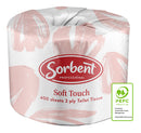 Toilet Tissue Sorbent Professional 2ply 400s Soft Touch Roll White (CTN48)
