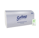 HAND TOWEL SORBENT PROFESSIONAL 1PLY 150S TAD MULTIFOLD WHITE