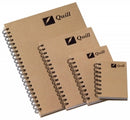 NOTEBOOK QUILL A5 NATURAL RANGE SPIRAL 160PG