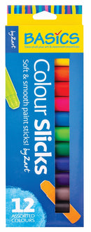 Paint Stick Zart Slicks Colour Pack (PK12)