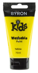 Kids Washable Paint Jasart Byron 75ml Yellow