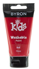 Kids Washable Paint Jasart Byron 75ml Red