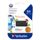 Sp- USB Drive Verbatim Store'N'Go Microban 2.0 64gb Black