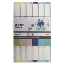 MARKER KENT SPECTRA GRAPHIC BRUSH & CHISEL NIBS PASTEL SET 6