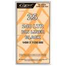 Garbage Bags Capri 240 Litres Black Pk25 (CTN4)
