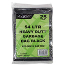 Garbage Bags Capri 54 Litres Black Pk25