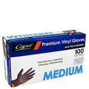 Gloves Capri Vinyl Powdered Blue Medium Bx100 (CTN10)