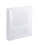 BROCHURE HOLDER A5 SINGLE WALL MOUNT CLEAR