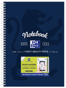 NOTEBOOK OXFORD A4 SCRIBZEEÂ® COMPATIBLE NAVY 120PG